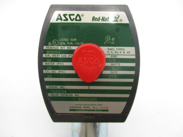 ASCO 8262G265 110/120V 25PSI 1/4" NSMP