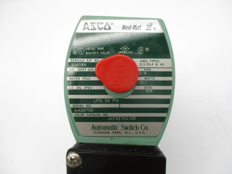 ASCO JKF8215G10B 110/120V 50PSI 3/8" NSMP