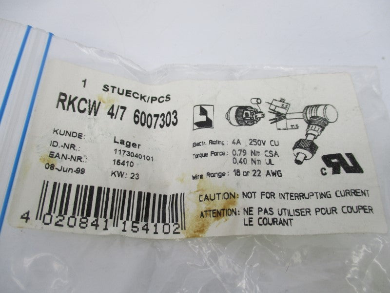 LUMBERG RKCW4/7 6007303 NSMP