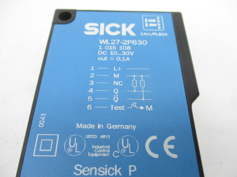 SICK WL27-2P630 1015108 10-30VDC 0.1A NSMP