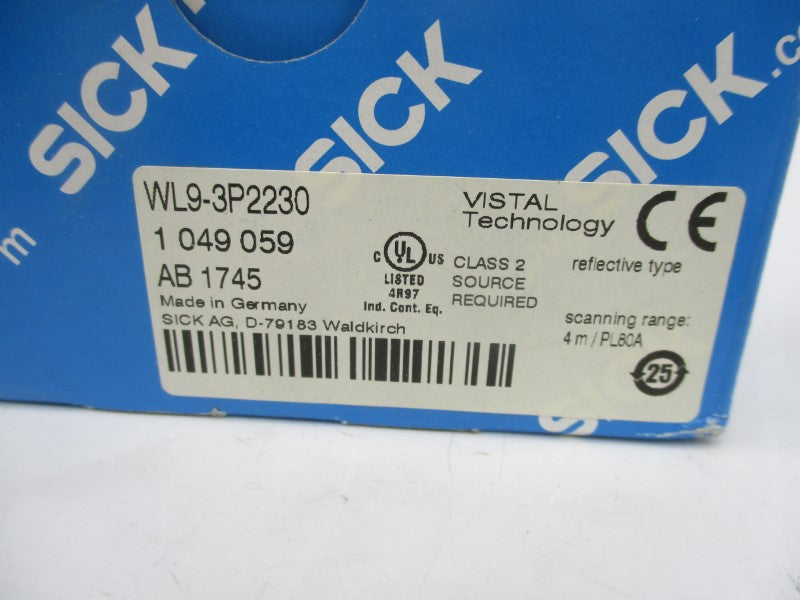 SICK WL8-3P2230 1049059 10-30VDC NSMP
