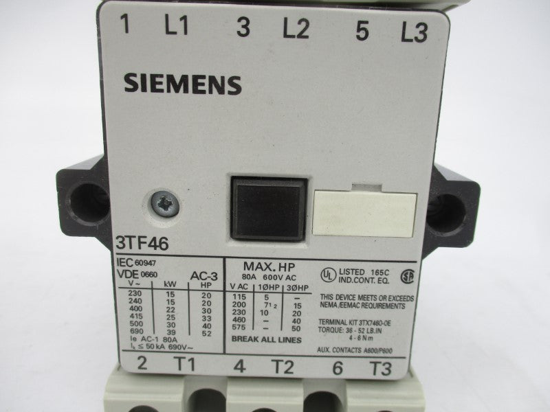 SIEMENS 3TF4622-0AG2 110V NSMP