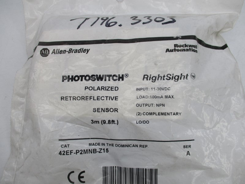 ALLEN BRADLEY 42EF-P2MNB-Z15 SER. A 11-30VDC NSMP