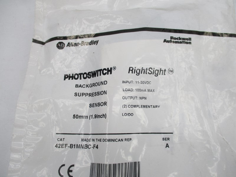 ALLEN BRADLEY 42EF-B1MNBC-F4 SER. A 11-30VDC NSMP