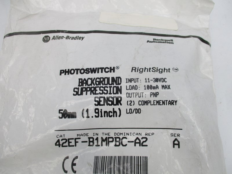 ALLEN BRADLEY 42EF-B1MPBC-A2 SER. A 11-30VDC NSMP