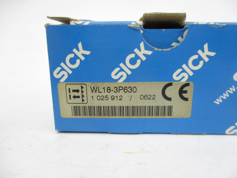 SICK WL18-3P630 1025912 10-30VDC 0.1A NSMP