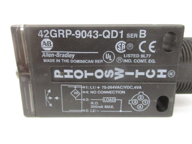 ALLEN BRADLEY 42GRP-9043-QD1 SER. B 70-264VAC/DC (WH) NSMP