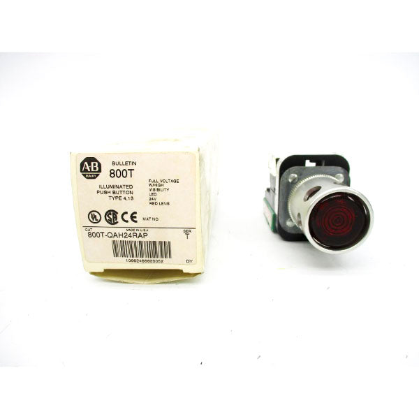 ALLEN BRADLEY 800T-QAH24RAP SER. T 24VAC/DC (WH) NSMP