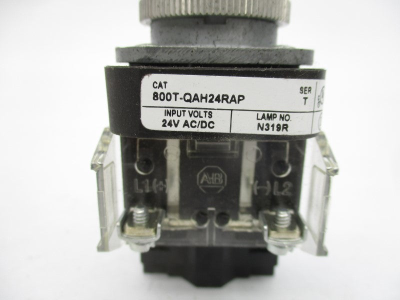 ALLEN BRADLEY 800T-QAH24RAP SER. T 24VAC/DC (WH) NSMP