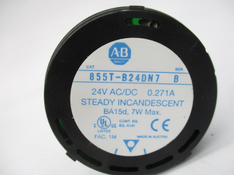 ALLEN BRADLEY 855T-B24DN7 SER. B 24VAC/DC 0.271A (WH) NSMP