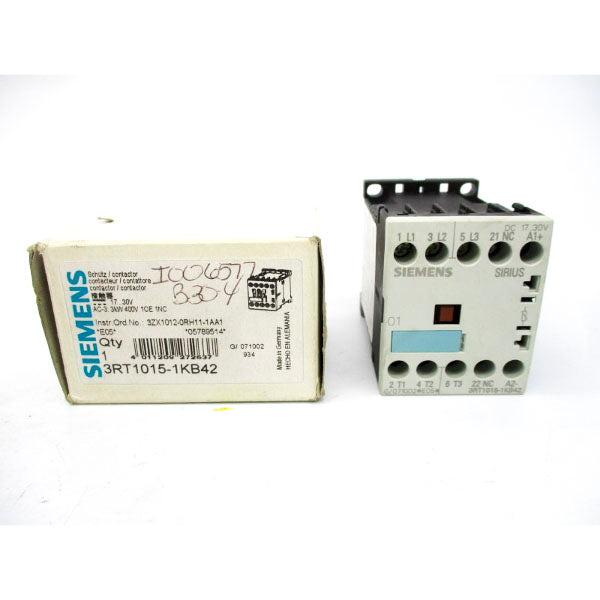 SIEMENS 3RT1015-1KB42 17-30VDC NSMP