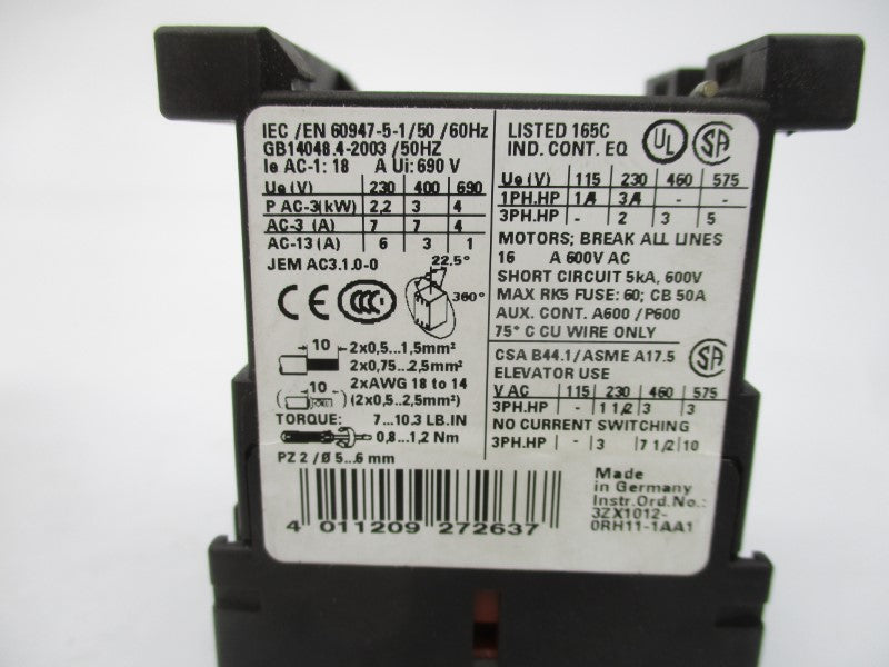 SIEMENS 3RT1015-1KB42 17-30VDC NSMP