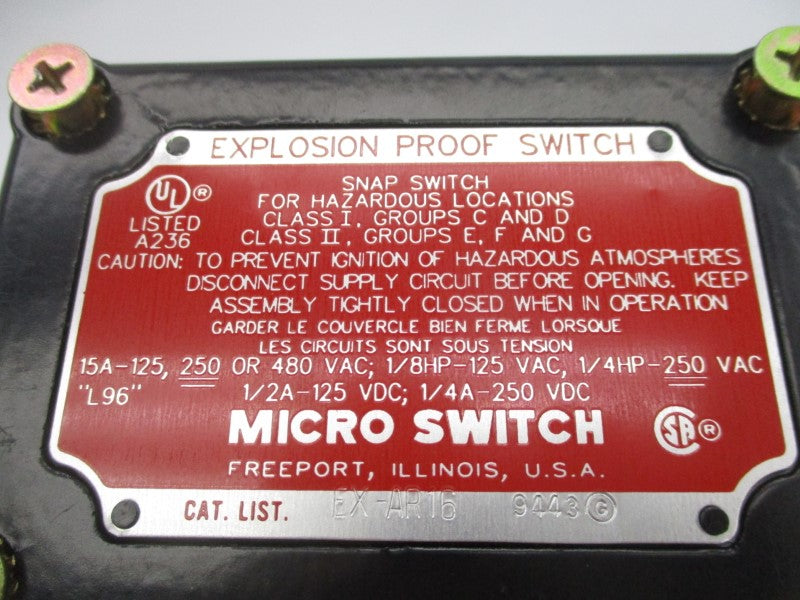 HONEYWELL EX-AR16 480VAC 15A NSMP