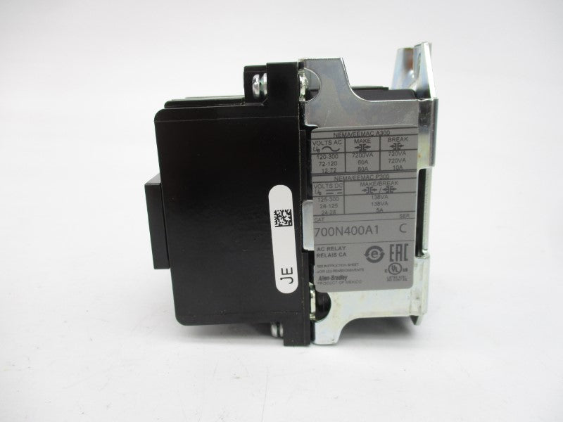 ALLEN BRADLEY 700-N400A1 SER. C 110/115-120V 60A (WH) NSMP