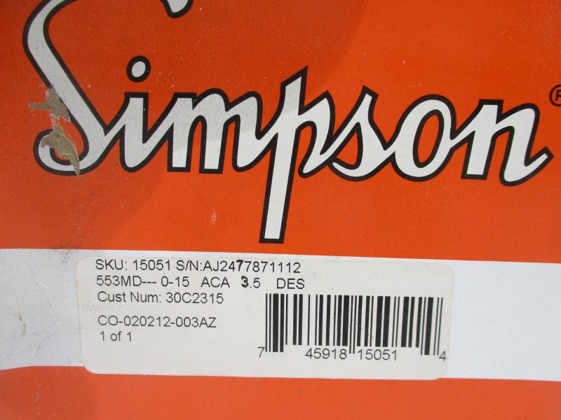 SIMPSON 15051 0-15ACA NSMP