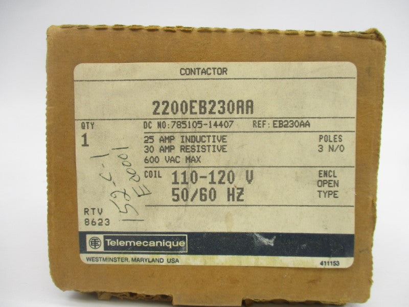 TELEMECANIQUE 2200EB230AA 110/120V NSMP