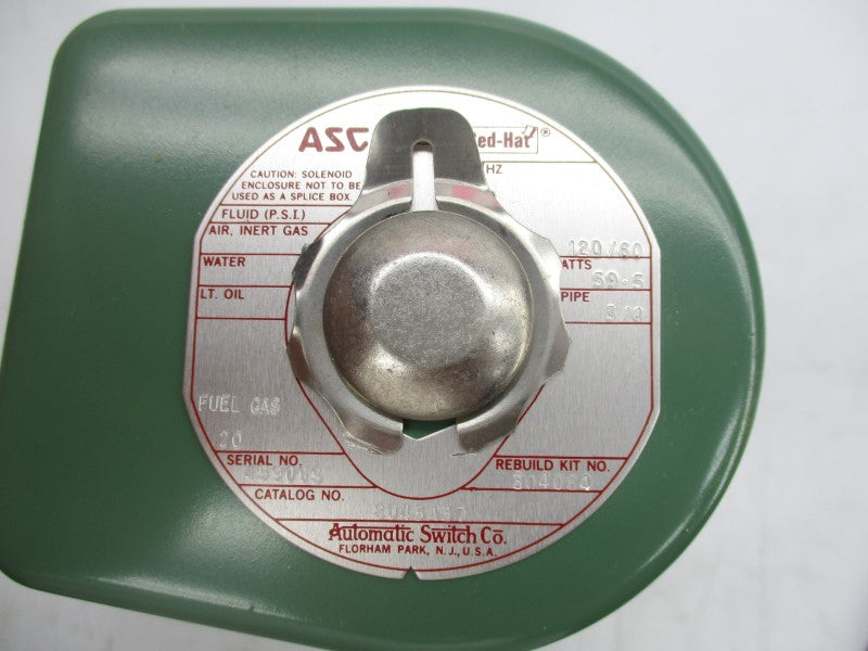 ASCO 8043A37 120V 20PSI 3/4" NSMP