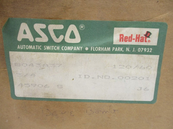 ASCO 8043A37 120V 20PSI 3/4" NSMP