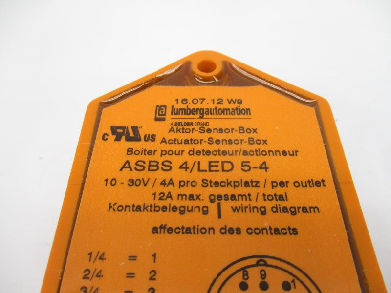 LUMBERG AUTOMATION ASBS4/LED5-4 10-30V 12A NSMP