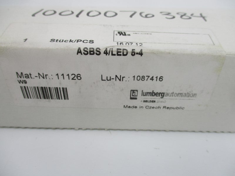 LUMBERG AUTOMATION ASBS4/LED5-4 10-30V 12A NSMP