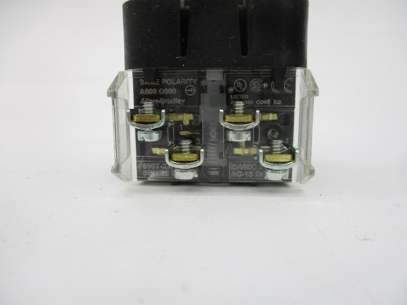 ALLEN BRADLEY 800T-2JGH20KB7AX SER. V 12-130VAC/DC (WH) NSMP