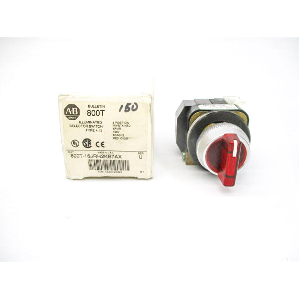 ALLEN BRADLEY 800T-16JRH2KB7AX SER. U 120VAC (WH) NSMP