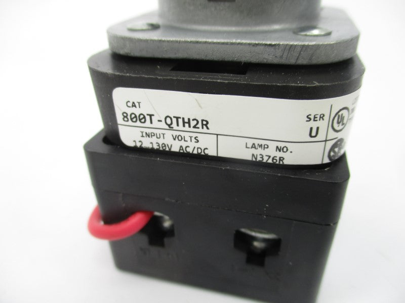 ALLEN BRADLEY 800T-QTH2R SER. U 12-130VAC/DC (WH) NSMP