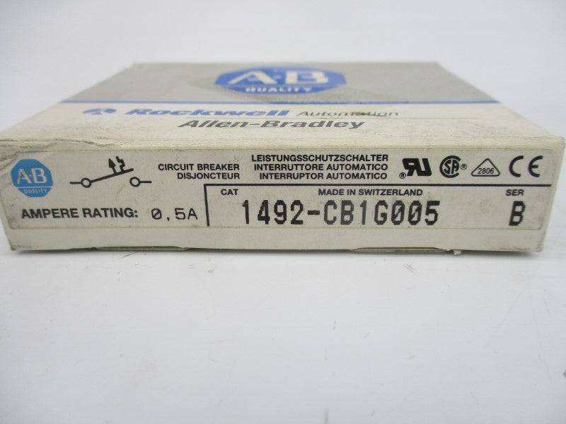ALLEN BRADLEY 1492-CB1G005 SER. B 277VAC 0.5A (GY/BL) NSMP