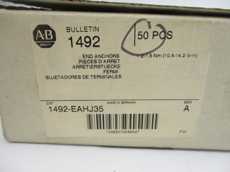 ALLEN BRADLEY 1492-EAHJ35 SER. A (PKG OF 50) (WH) NSMP