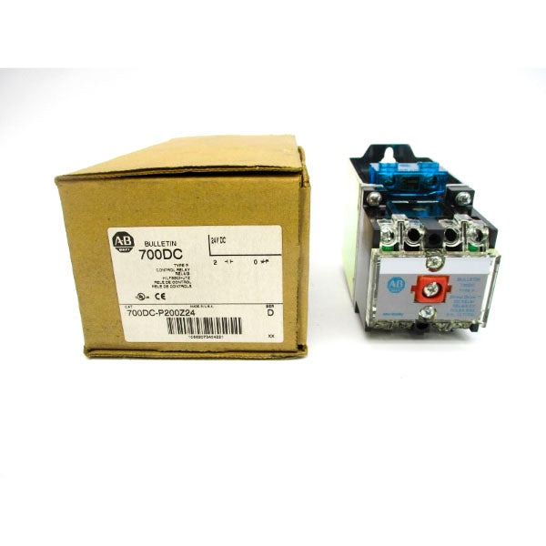 ALLEN BRADLEY 700DC-P200Z24 SER. D 24VDC (SILVER) (BR/WH) NSMP