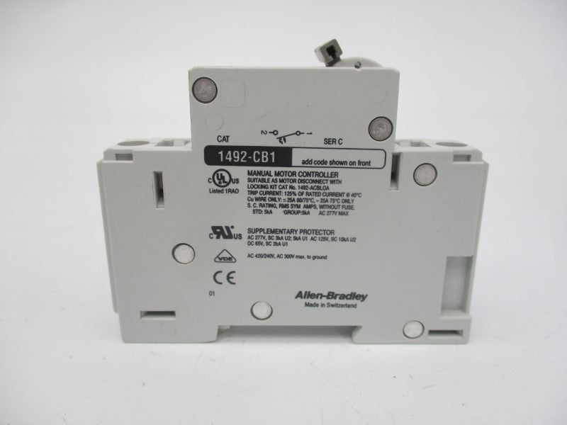 ALLEN BRADLEY 1492-CB1G200 SER. C 277VAC 20A NSMP