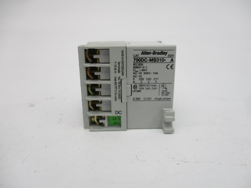 ALLEN BRADLEY 700DC-MB310D24S SER. A 24VDC (WH) NSMP