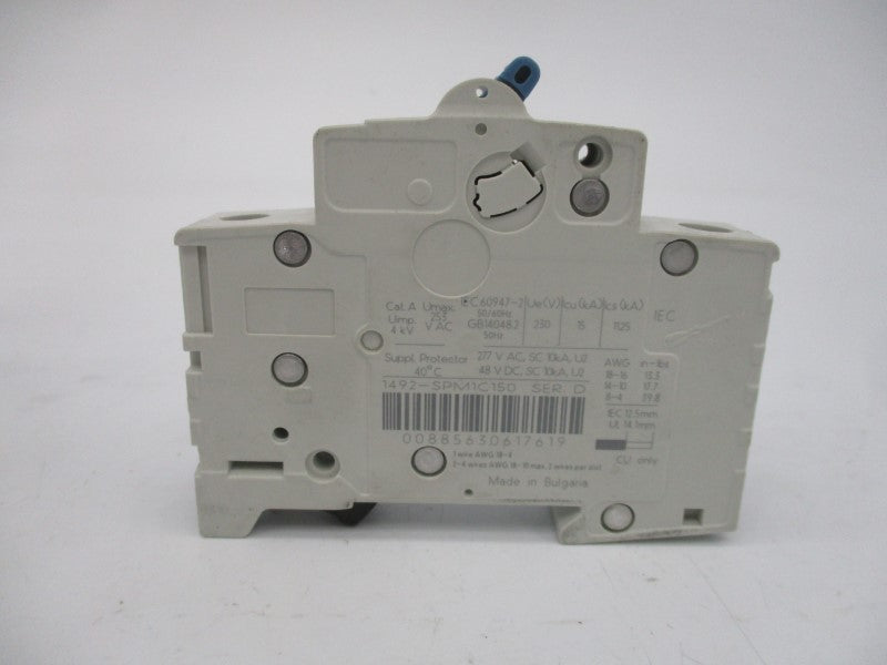 ALLEN BRADLEY 1492-SPM1C150 SER. D 277VAC 15A (PKG OF 2) NSMP
