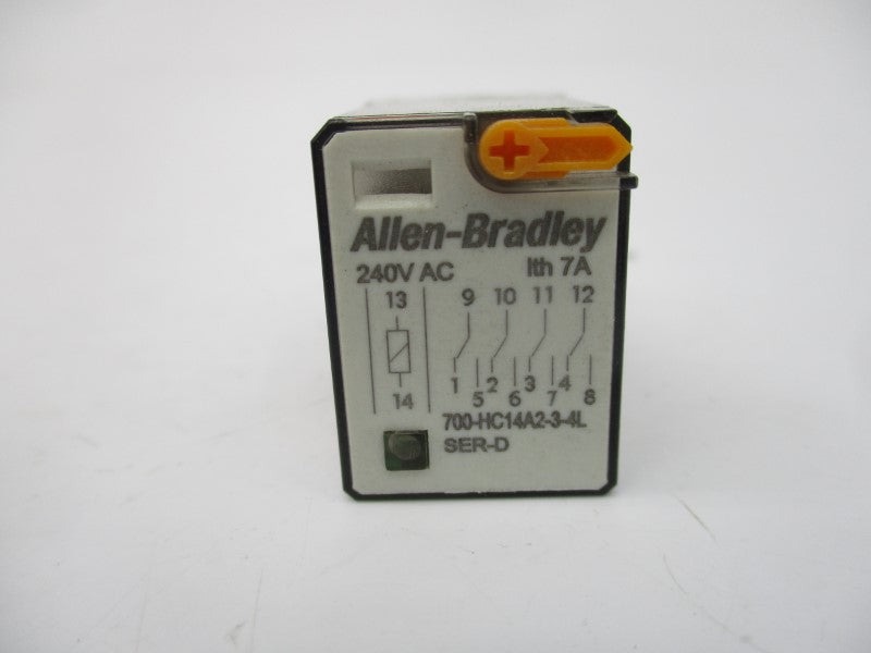 ALLEN BRADLEY 700-HC14A2-3-4L SER. D 240VAC 7A (WH) NSMP