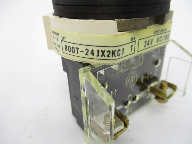 ALLEN BRADLEY 800T-24JX2KC1 SER. T 24VAC/DC (GY/BL) NSMP