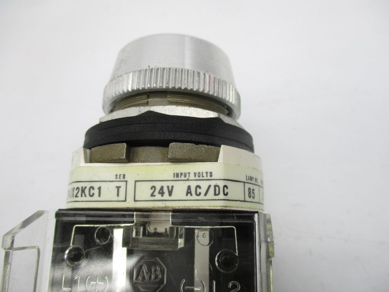 ALLEN BRADLEY 800T-24JX2KC1 SER. T 24VAC/DC NSNP