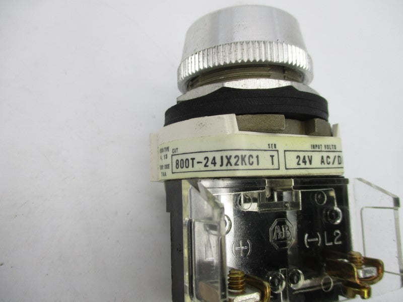 ALLEN BRADLEY 800T-24JX2KC1 SER. T 24VAC/DC NSNP