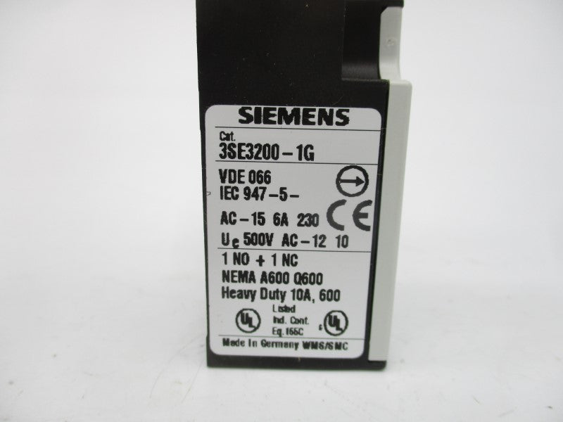 SIEMENS 3SE3200-1G 500VAC 10A NSNP