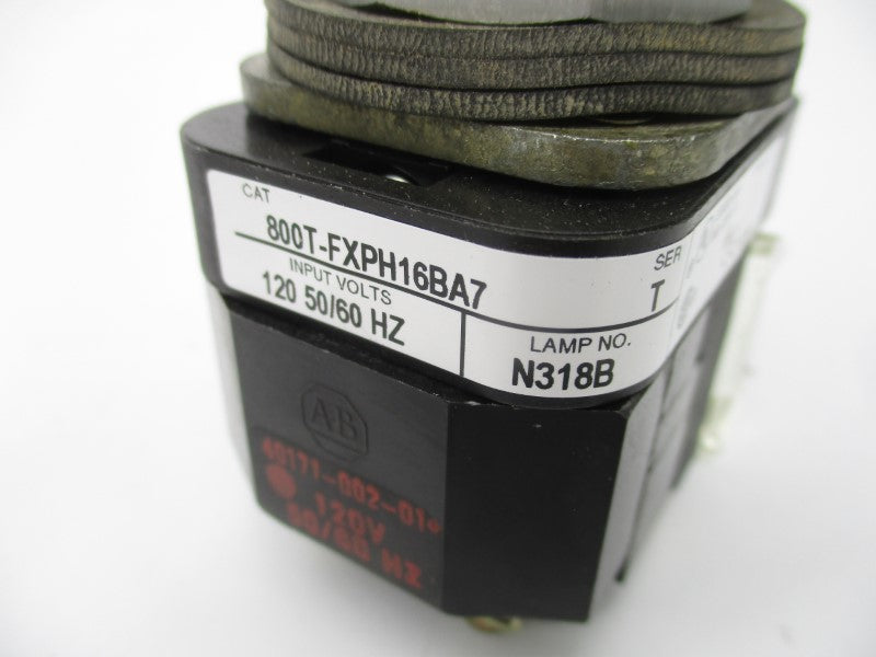 ALLEN BRADLEY 800T-FXPH16BA7 SER. T 120V NSNP