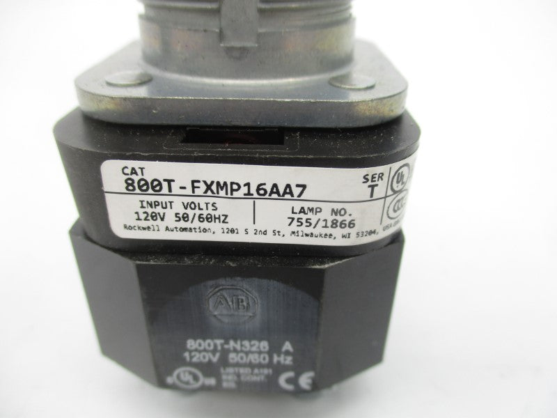 ALLEN BRADLEY 800T-FXMP16AA7 SER. T 120V NSNP