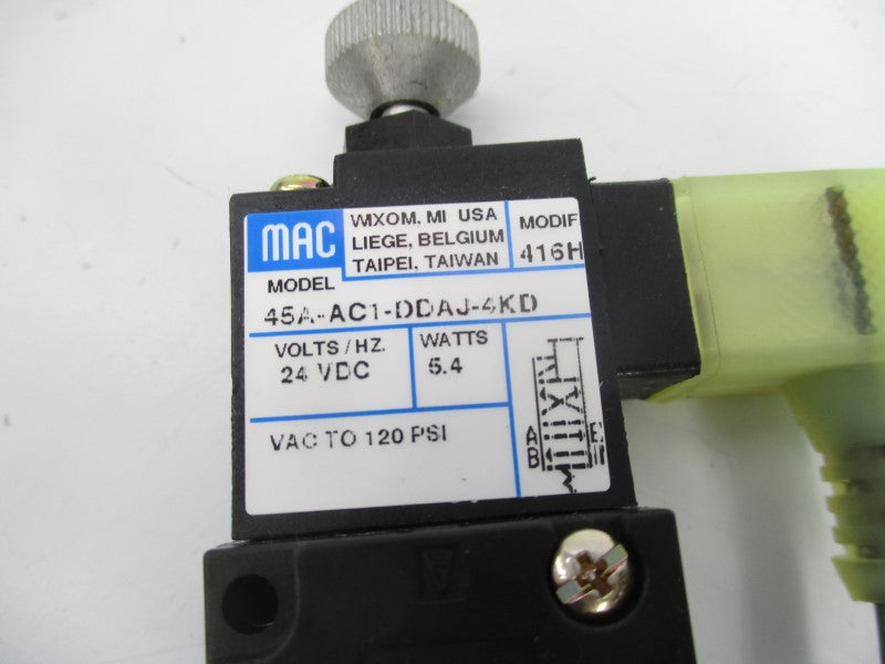MAC 45A-AC1-DDAJ-4KD 24VDC 120PSI (AS PICTURED) NSNP