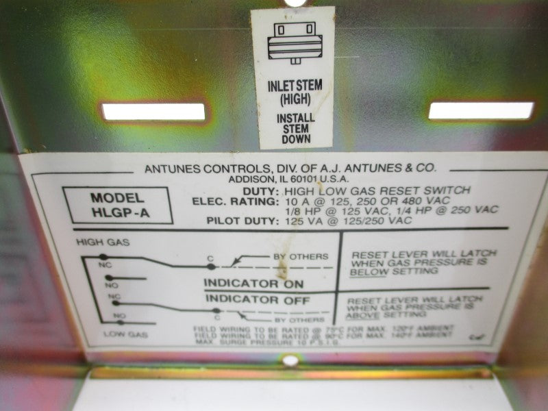 ANTUNES CONTROLS HLGP-A 480VAC NSNP