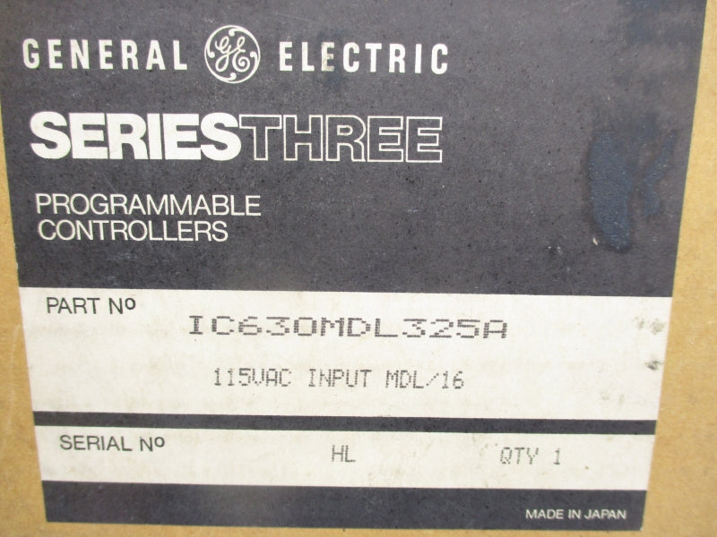 GENERAL ELECTRIC IC630MDL325A 115VAC NSMP