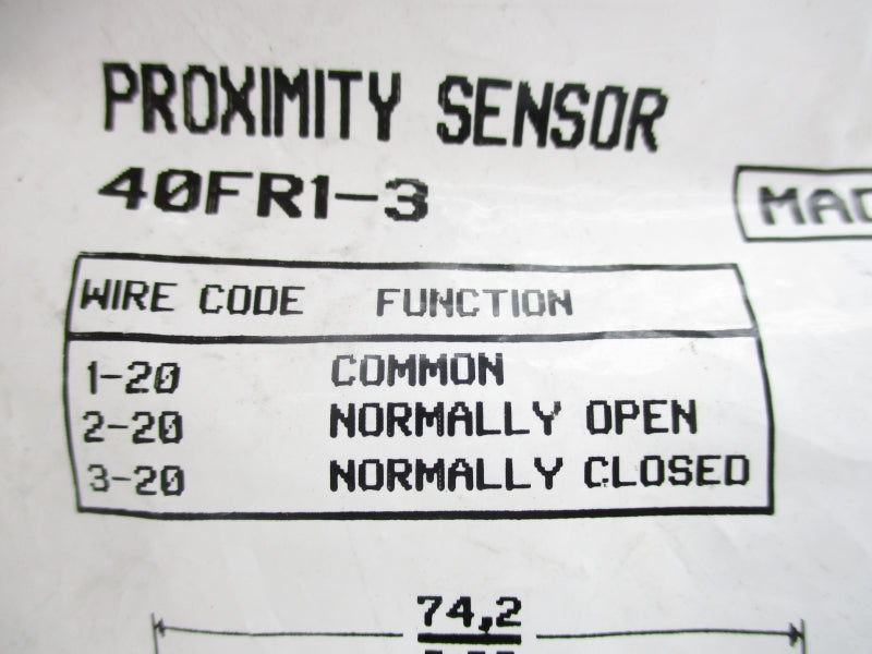 MICRO SWITCH 40FR1-3 NSMP