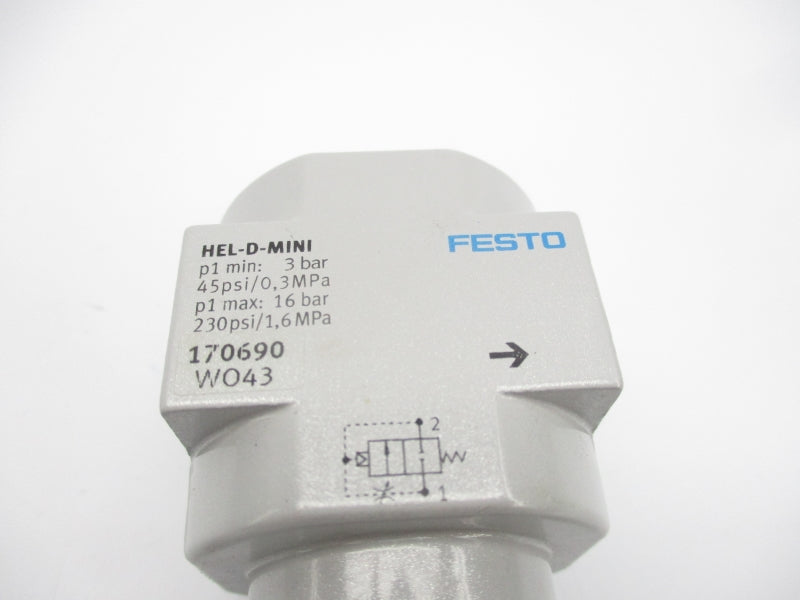FESTO HEL-D-MINI 170690 230PSI NSMP