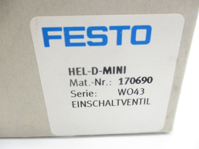 FESTO HEL-D-MINI 170690 230PSI NSMP