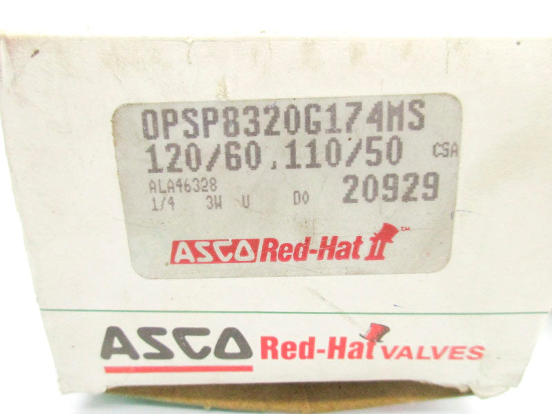 ASCO OPSP8320G174MS 110/120V 100PSI 1/4" NSMP