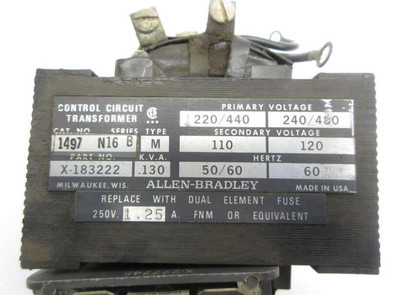ALLEN BRADLEY 1497-N16 SER. B 220/440 240/280V UNMP