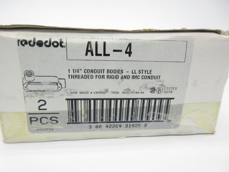 REDDOT ALL-4 1-1/4" (PKG OF 2) NSMP