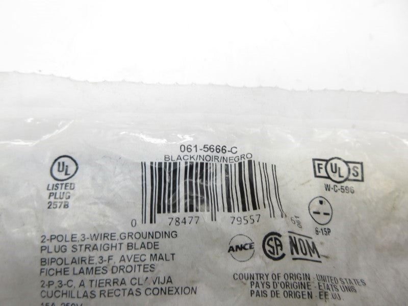 LEVITON 061-5666-C 250V 15A NSMP